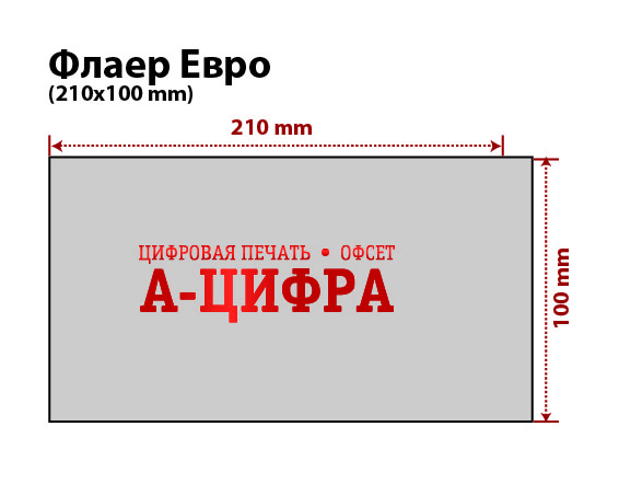 флаер евро оперативная полиграфия